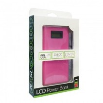 Power Bank 15600 mAh Compatible for all kinds of Mobile Phone in Hot Pink