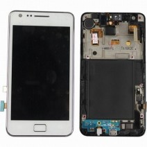 Samsung GT-i9100 Galaxy S2 original lcd in White with frame complete