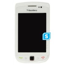 Blackberry 9800 Torch Complete front A Frame, Lcd Screen, Slider, Flex and Digitizer Touchpad White