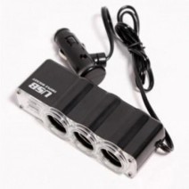 WF-0120 Portable USB Power Supply Triple Socket USB Car Charger