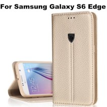Xundo Noble Series Cover for Samsung Galaxy S6 edge in Golden in retail Packing