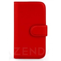 Book Flip Leather Wallet Case Cover For Samsung Galaxy S5 I9600 in Red