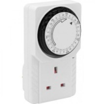 7 Day Electrical Plug-In Timer Switch Lock Socket 7 Day Timer 3 Pin Adaptor