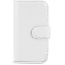 Book Flip Leather Wallet Case Cover For Samsung Galaxy S5 I9600 in White