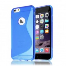 S-Line Gel Back Case Skin Cover For iPhone 7 in Blue