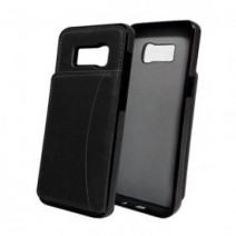 VINTAGE SERIES - Galaxy S8 Leather Case With Card Slot Black