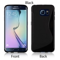 S-Line Soft Silicon Gel Case For Samsung Galaxy S6/S6 Edge in Black