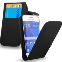 Flip Leather Case Cover For Samsung Galaxy ACE Style G310 in Black