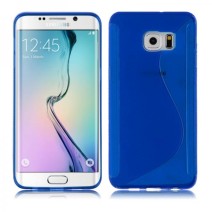 S-Line Soft Silicon Gel Case For Samsung Galaxy S6 Edge Plus in Blue