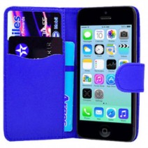 Luxury Magnetic Flip Stand Book Wallet PU Leather Case Cover For Apple iPhone 7 in Blue