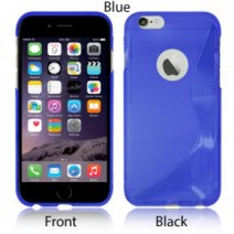 S-Line Soft Silicon Gel Case For iPhone 6/6S in Blue