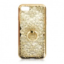 New Fancy Diamond Luxury 3d Back Cover for iPhone 7 in Gold