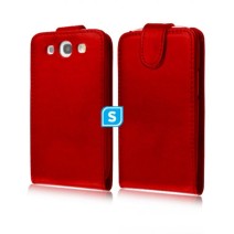 Flip Pouch For Samsung Galaxy S3 mini - Red