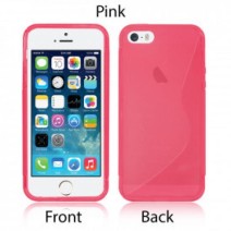 S-Line Soft Silicon Gel Case For iPhone 5/5S in Hot Pink