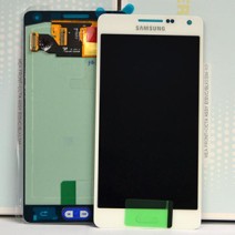 Genuine Galaxy A5 (SM-A500) Lcd and touchpad in white - Samsung Part no: GH97-16679A