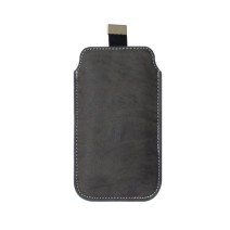 Samsung Galaxy S5 i9600 Leather feel Pull Up Pouch -Black