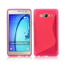 S-Line Soft Silicon Gel Case For Samsung Galaxy ON7 in Hot Pink
