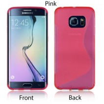 S-Line Soft Silicon Gel Case For Samsung Galaxy S6/S6 Edge in Pink
