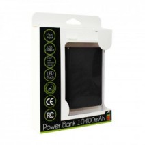 Power Bank 10400 mAh Compatible for all kinds of Mobile Phone in Black