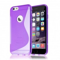 S-Line Gel Back Case Skin Cover For iPhone 7 in Purple