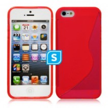 S-Line Case Compatible For iPhone 5/5s - Red
