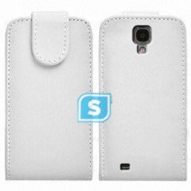 Flip Pouch Compatible For Samsung Galaxy S4 i9505 - White