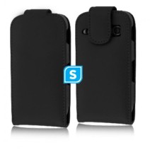 Flip Pouch For Samsung S5660 - Black