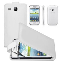 FLIP LEATHER SERIES CASE COVER SAMSUNG GALAXY YOUNG S6310 - White
