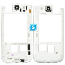 Genuine Middle Cover / Chassis compatible for Samsung GT-I9300 Galaxy S3 - Ceramic White