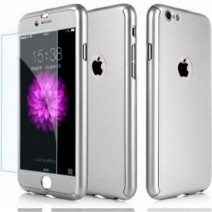 Hybrid 360° New Shockproof Case Tempered Glass Cover For Apple iPhone 7 Plus-Silver