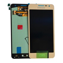 Genuine Samsung SM-A300F Galaxy A3 Complete Display LCD with Touchscreen in Gold- Samsung part no:GH97-16747F