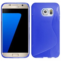 Samsung Galaxy S7 /S7 Edge Sline Soft Tpu Gel back Case in Blue