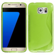 Samsung Galaxy S7 /S7 Edge Sline Soft Tpu Gel back Case in Green