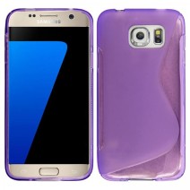 Samsung Galaxy S7 /S7 Edge Sline Soft Tpu Gel back Case in Purple
