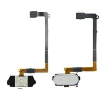 Samsung Galaxy S6 Edge SM-G925 Home Button with Flex Cable in White