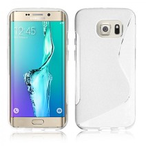 S-Line Soft Silicon Gel Case For Samsung Galaxy S6 Edge Plus in White