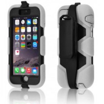 Tough Military Hard Rugged HEAVY DUTY Shock Protective Survival Case for iPhone 6 Plus/6S Plus-White